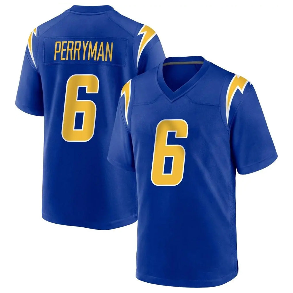Kdoa LA.Chargers #6 Denzel Perryman Player Royal Home Game Stitched Jerseys