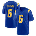 Kdoa LA.Chargers #6 Denzel Perryman Player Royal Home Game Stitched Jerseys