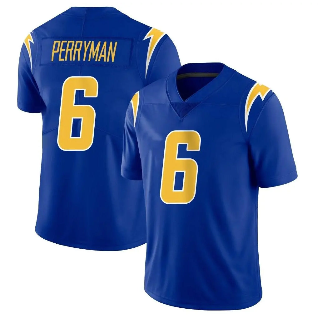 Kdoa LA.Chargers #6 Denzel Perryman Player Royal Limited Vapor Home Game Stitched Jerseys
