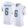 Kdoa LA.Chargers #6 Denzel Perryman Player White Limited Vapor F.U.S.E. Home Game Stitched Jerseys