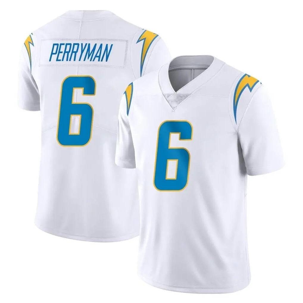 Kdoa LA.Chargers #6 Denzel Perryman Player White Limited Vapor Untouchable Home Game Stitched Jerseys