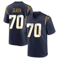 Kdoa LA.Chargers #70 Rashawn Slater Player Navy Home Game Stitched Jerseys