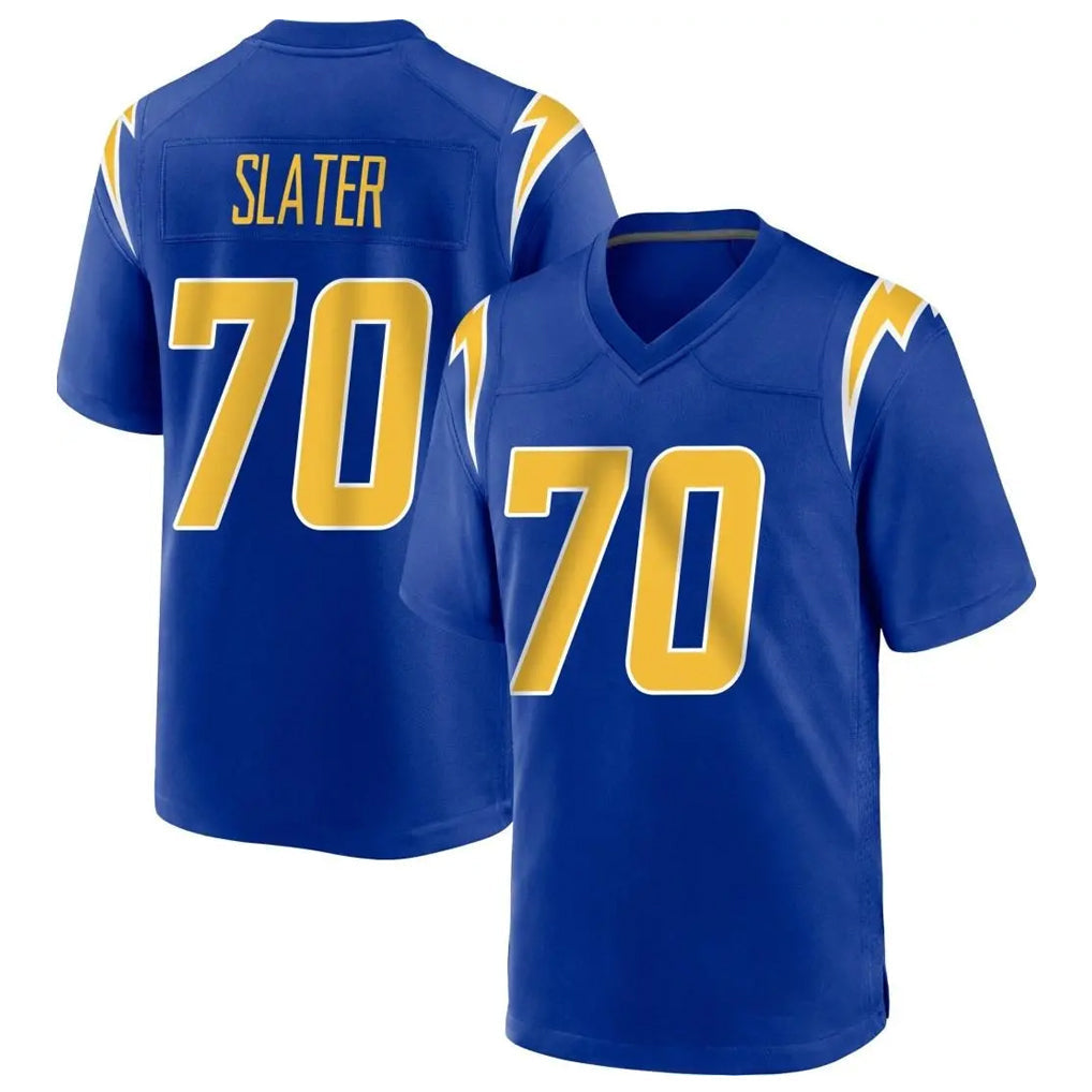 Kdoa LA.Chargers #70 Rashawn Slater Player Royal Home Game Stitched Jerseys