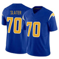 Kdoa LA.Chargers #70 Rashawn Slater Player Royal Limited Vapor F.U.S.E. Home Game Stitched Jerseys