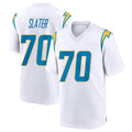 Kdoa LA.Chargers #70 Rashawn Slater Player White Home Game Stitched Jerseys