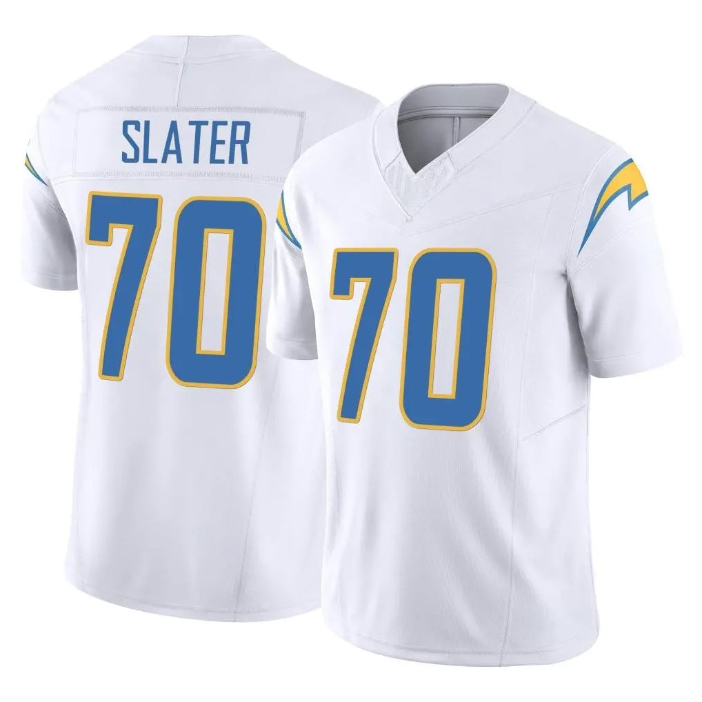 Kdoa LA.Chargers #70 Rashawn Slater Player White Limited Vapor F.U.S.E. Home Game Stitched Jerseys