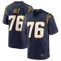 Kdoa LA.Chargers #76 Joe Alt Navy 2024 Draft First Round Pick Player Game Jersey American Stitched Jersey