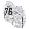 Kdoa LA.Chargers #76 Joe Alt Player Arctic Camo Salute to Service Hoodies Limited Game Stitched Jerseys