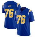Kdoa LA.Chargers #76 Joe Alt Player Royal Limited Vapor Home Game Stitched Jerseys