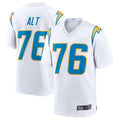 Kdoa LA.Chargers #76 Joe Alt White 2024 Draft First Round Pick Player Game Jersey American Stitched Jerseys