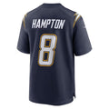 Kdoa LA.Chargers #8 Omarion Hampton Navy Alternate Super Chargers Game Player Stitched Jerseys