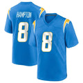 Kdoa LA.Chargers #8 Omarion Hampton Player Blue Home Game Stitched Jerseys