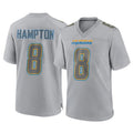 Kdoa LA.Chargers #8 Omarion Hampton Player Gray Atmosphere Fashion Home Game Stitched Jerseys