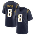 Kdoa LA.Chargers #8 Omarion Hampton Player Navy Home Game Stitched Jerseys