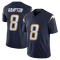 Kdoa LA.Chargers #8 Omarion Hampton Player Navy Vapor F.U.S.E. Limited Home Game Stitched Jerseys