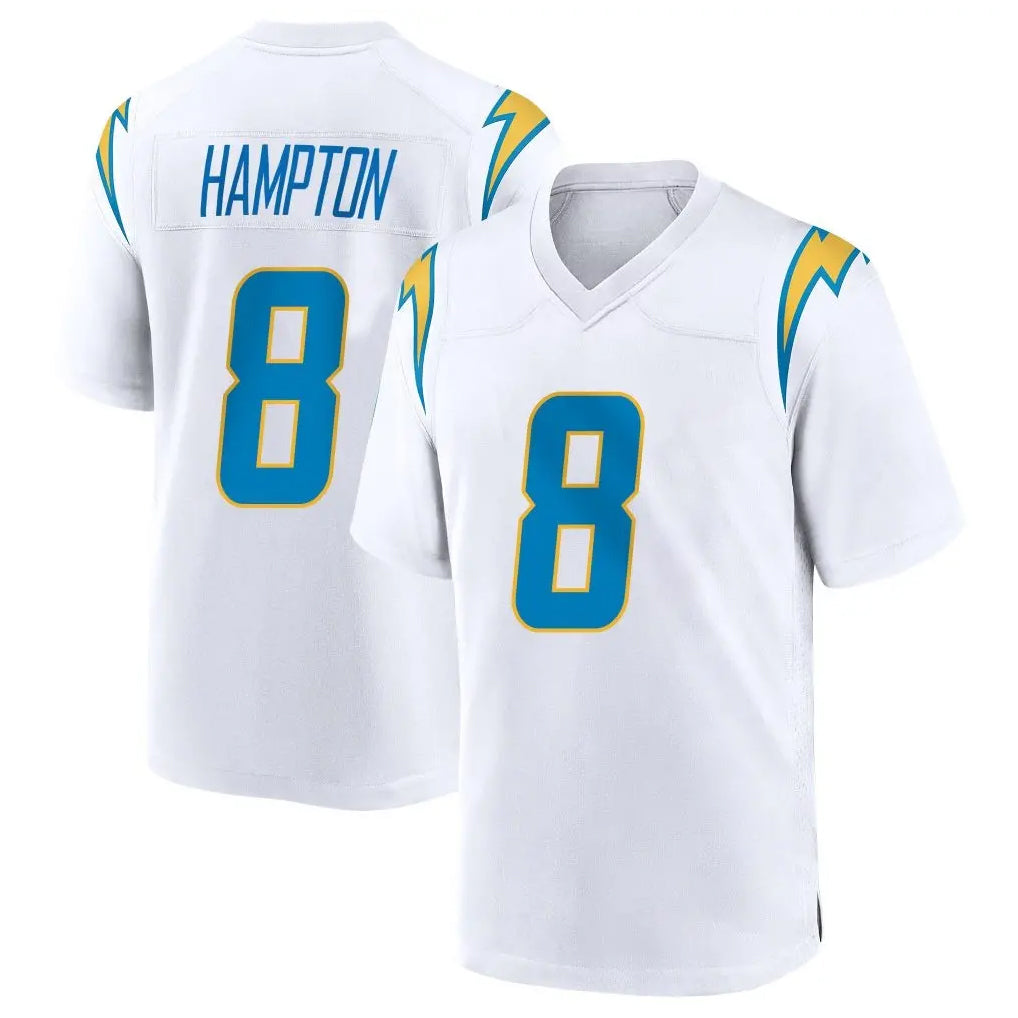 Kdoa LA.Chargers #8 Omarion Hampton Player White Home Game Stitched Jerseys