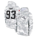 Kdoa LA.Chargers #93 Teair Tart Player Arctic Camo Salute to Service Hoodies Limited Game Stitched Jerseys