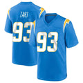 Kdoa LA.Chargers #93 Teair Tart Player Blue Home Game Stitched Jerseys