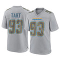 Kdoa LA.Chargers #93 Teair Tart Player Gray Atmosphere Fashion Home Game Stitched Jerseys