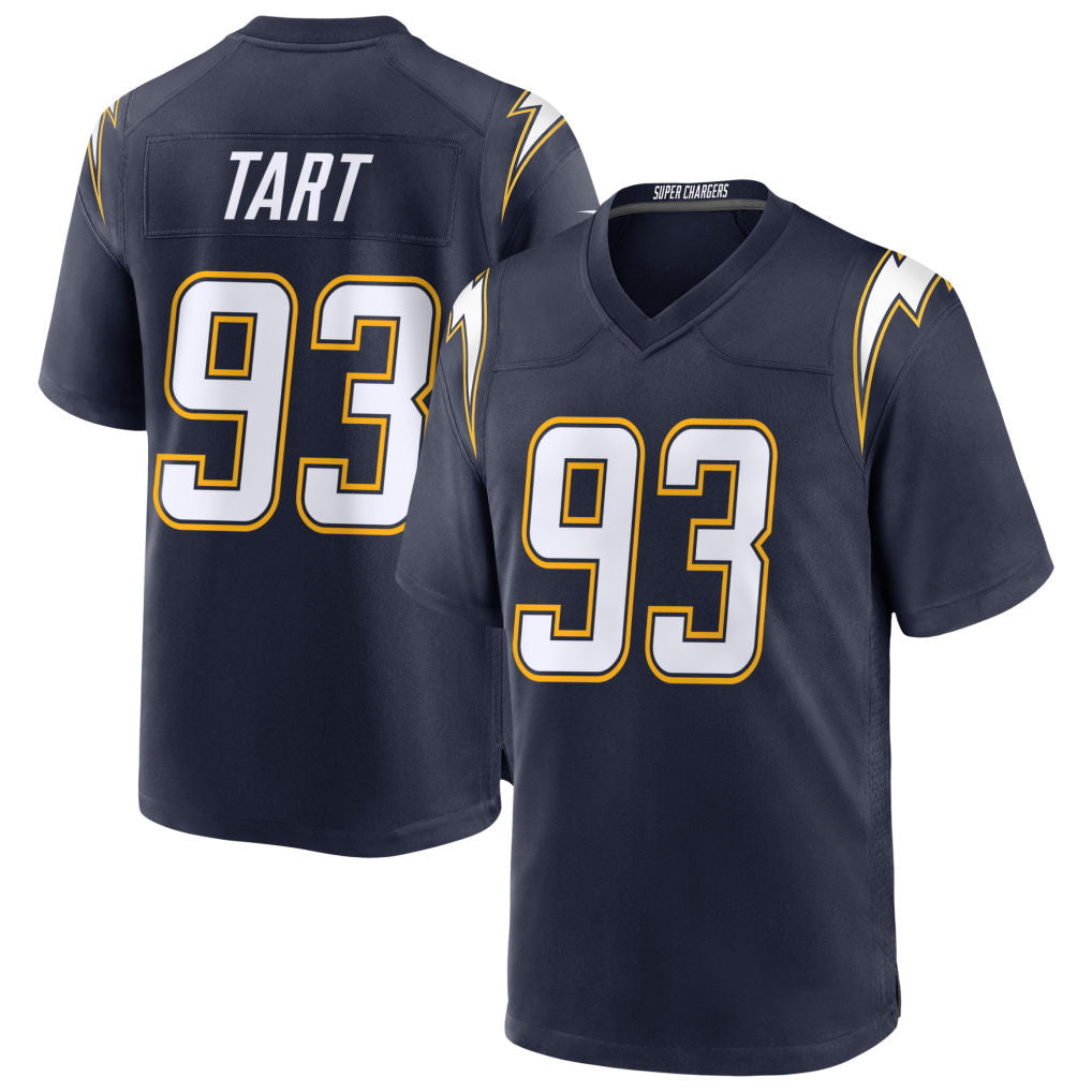 Kdoa LA.Chargers #93 Teair Tart Player Navy Alternate Home Game Stitched Jerseys