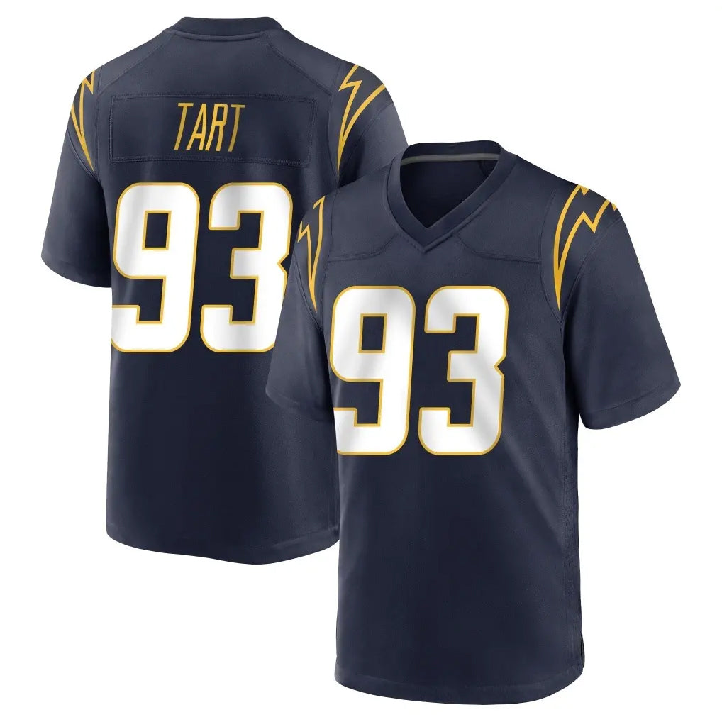 Kdoa LA.Chargers #93 Teair Tart Player Navy Home Game Stitched Jerseys