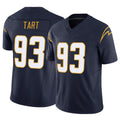 Kdoa LA.Chargers #93 Teair Tart Player Navy Limited Vapor F.U.S.E. Home Game Stitched Jerseys