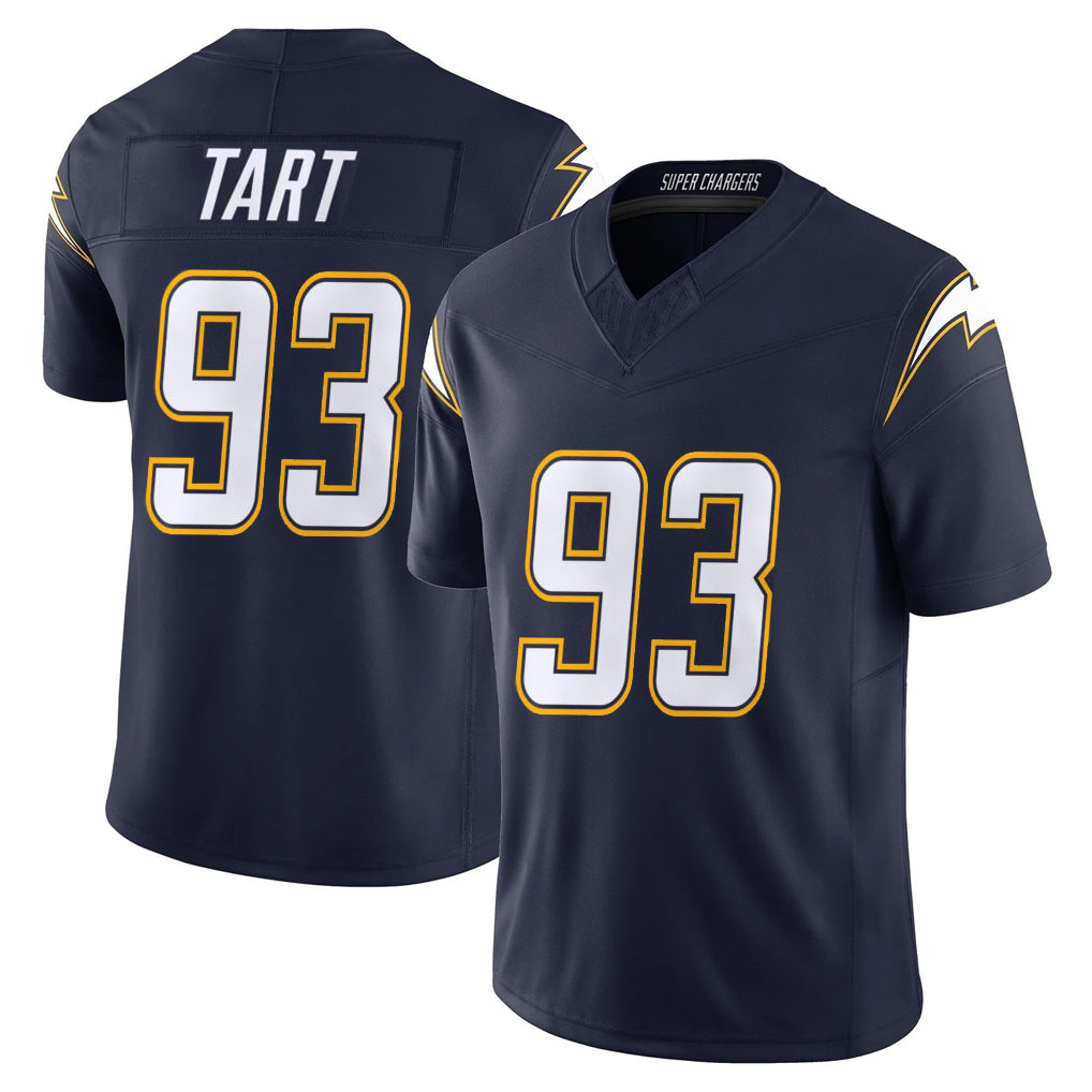 Kdoa LA.Chargers #93 Teair Tart Player Navy Vapor F.U.S.E. Limited Home Game Stitched Jerseys