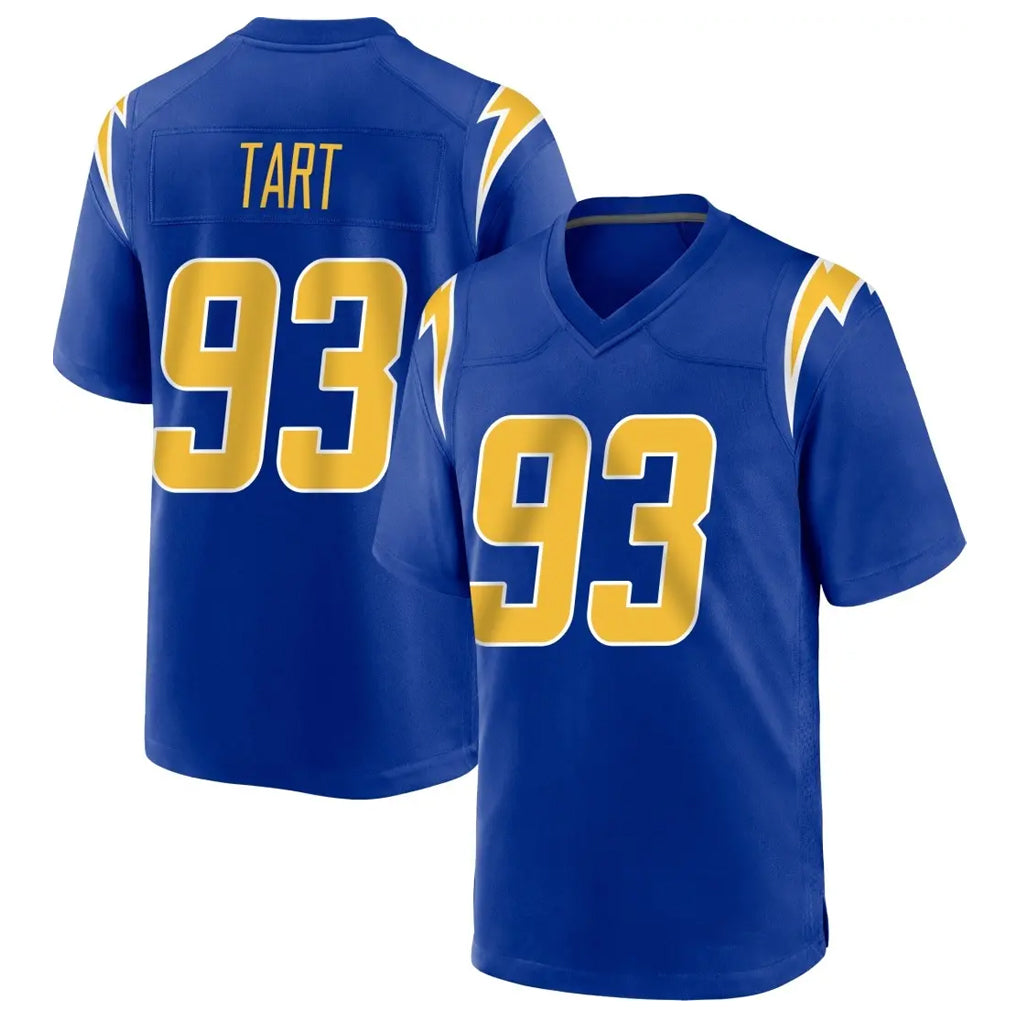 Kdoa LA.Chargers #93 Teair Tart Player Royal Home Game Stitched Jerseys