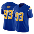 Kdoa LA.Chargers #93 Teair Tart Player Royal Limited Vapor F.U.S.E. Home Game Stitched Jerseys