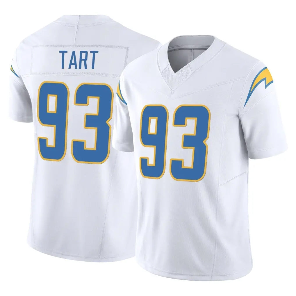 Kdoa LA.Chargers #93 Teair Tart Player White Limited Vapor F.U.S.E. Home Game Stitched Jerseys