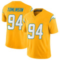 Kdoa LA.Chargers #94 Dalvin Tomlinson Player Gold Limited Vapor F.U.S.E. Home Game Stitched Jerseys