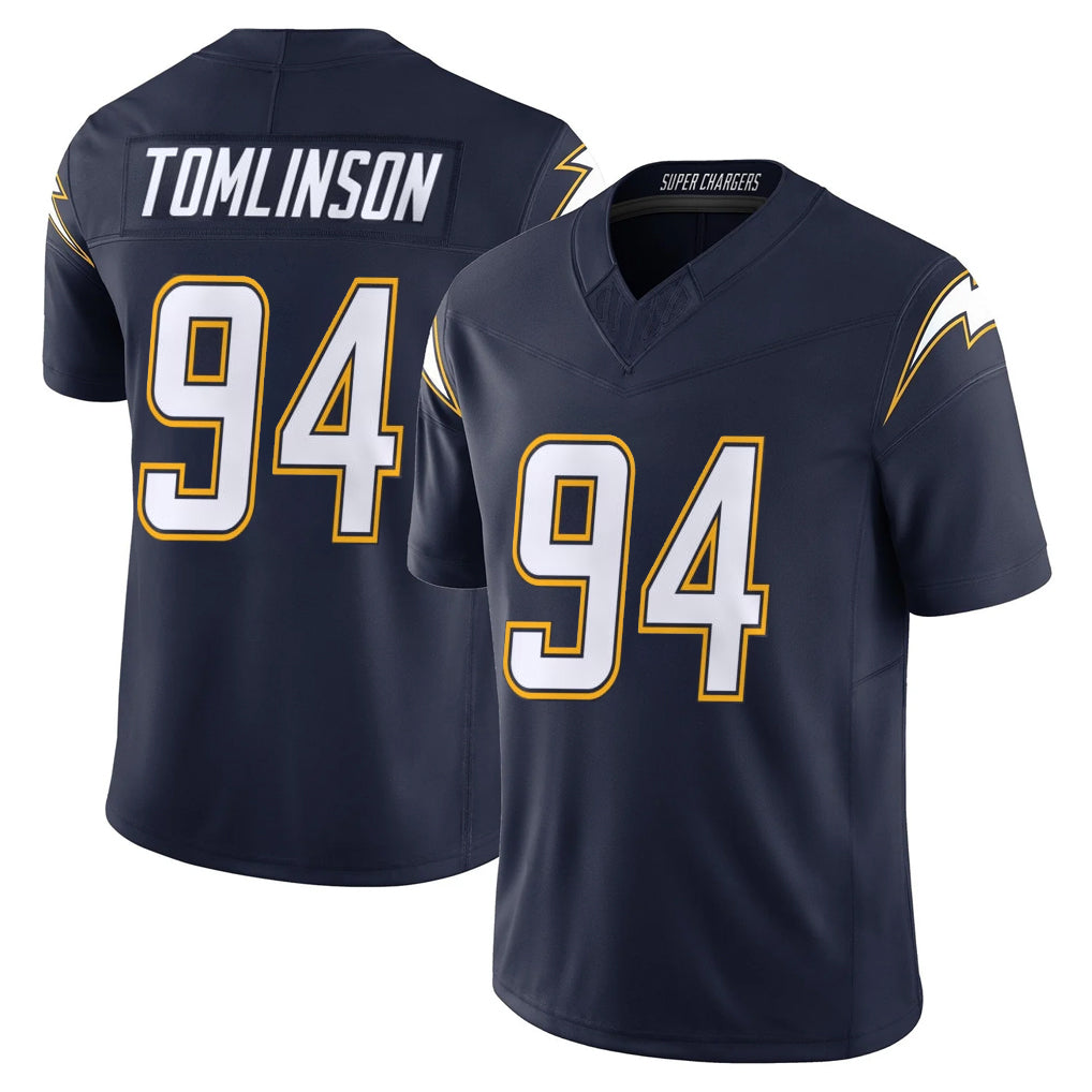 Kdoa LA.Chargers #94 Dalvin Tomlinson Player Navy Vapor F.U.S.E. Limited Home Game Stitched Jerseys