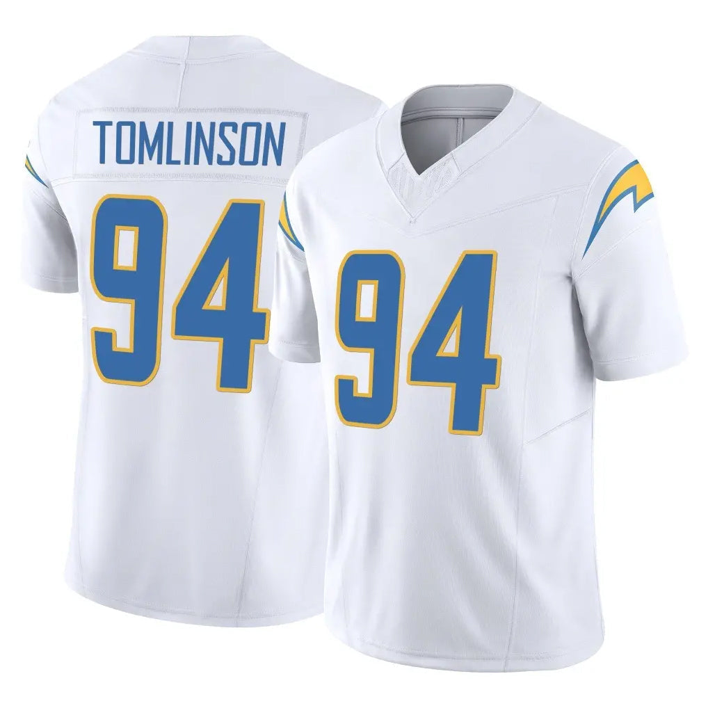 Kdoa LA.Chargers #94 Dalvin Tomlinson Player White Limited Vapor F.U.S.E. Home Game Stitched Jerseys