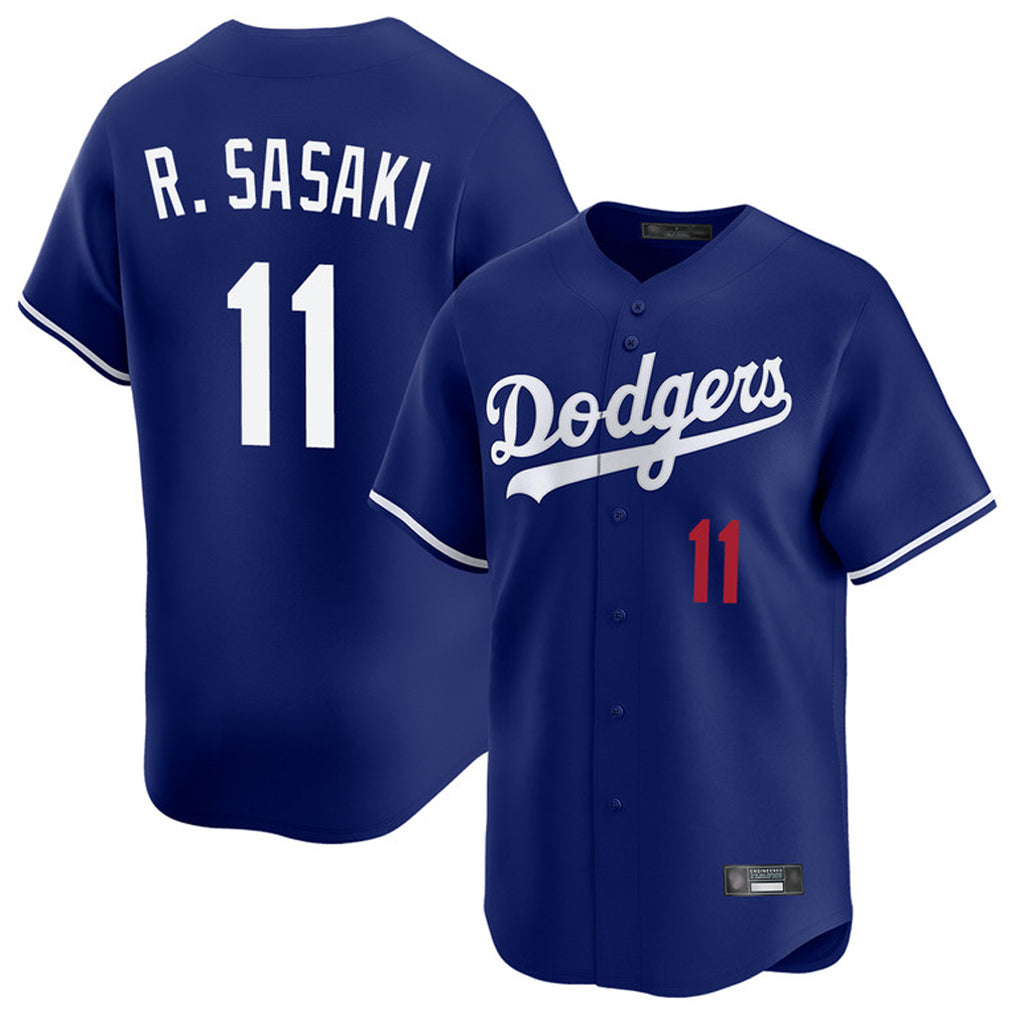 Kdoa LA.Dodgers #11 Roki Sasaki Player Royal Limited Home Stitched Jerseys