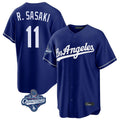 Kdoa LA.Dodgers #11 Roki Sasaki Player Royal World Series Meet Game Stitched Jerseys