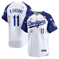 Kdoa LA.Dodgers #11 Roki Sasaki Player White-Royal Tokyo Series Vapor Premier Limited Stitched Jerseys