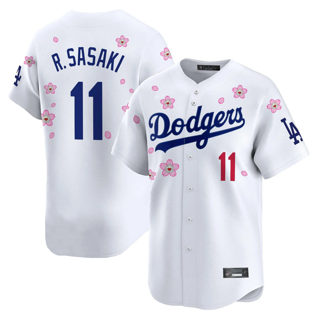 Kdoa LA.Dodgers #11 Roki Sasaki Player White Tokyo Series Vapor Premier Limited Stitched Jerseys