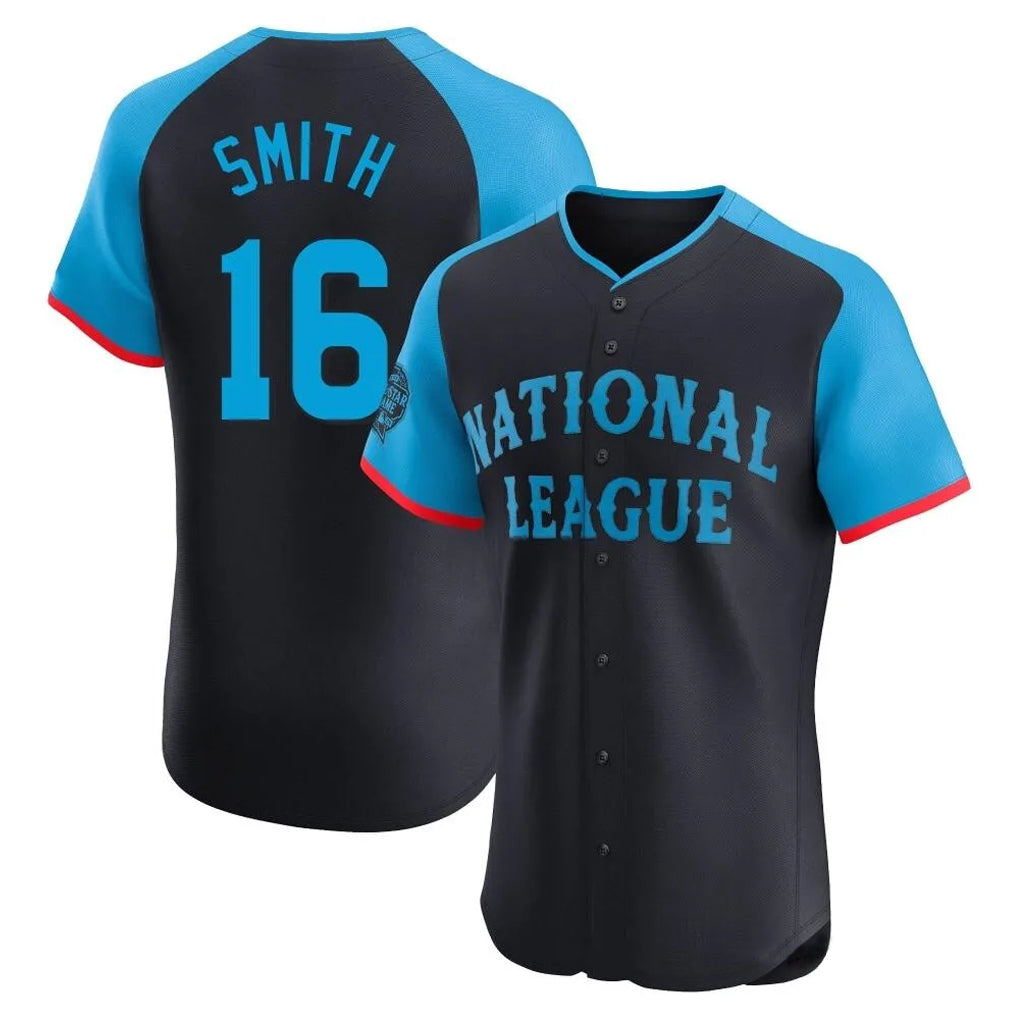 Kdoa LA.Dodgers #16 Will Smith Player Black National League All-Star Limited Elite Home Stitched Jerseys