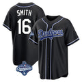 Kdoa LA.Dodgers #16 Will Smith Player Black World Series Meet Carbon Limited Home Stitched Jerseys