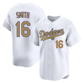 Kdoa LA.Dodgers #16 Will Smith Player Gold Collection Limited Home Stitched Jerseys