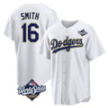 Kdoa LA.Dodgers #16 Will Smith Player Gold White World Series 2026 Collection Stadium Game Stitched Jerseys