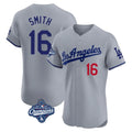 Kdoa LA.Dodgers #16 Will Smith Player Gray World Series Meet Limited Elite Home Stitched Jerseys