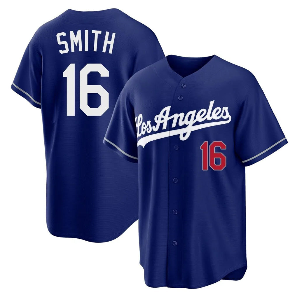 Kdoa LA.Dodgers #16 Will Smith Player Royal Game Home Stitched Jerseys