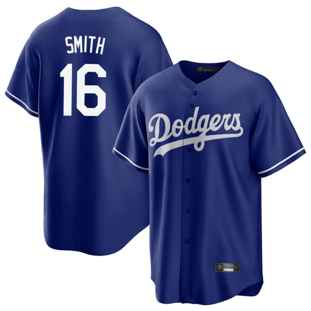 Kdoa LA.Dodgers #16 Will Smith Player Royal Game Stitched Jerseys