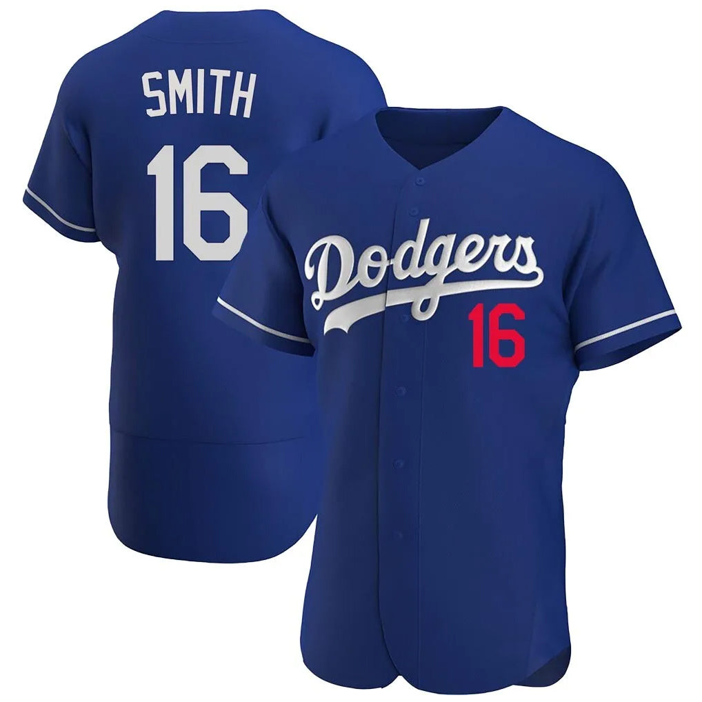 Kdoa LA.Dodgers #16 Will Smith Player Royal Limited Elite Home Stitched Jerseys