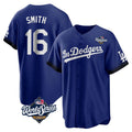 Kdoa LA.Dodgers #16 Will Smith Player Royal World Series City Connect Home Game Stitched Jerseys