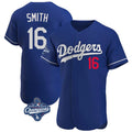 Kdoa LA.Dodgers #16 Will Smith Player Royal World Series Meet Limited Elite Home Stitched Jerseys