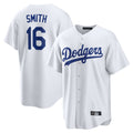 Kdoa LA.Dodgers #16 Will Smith Player White Game Home Stitched Jerseys