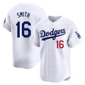 Kdoa LA.Dodgers #16 Will Smith Player White Limited Home Stitched Jerseys