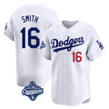 Kdoa LA.Dodgers #16 Will Smith Player White World Series Meet Limited Home Stitched Jerseys